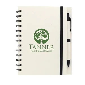 Good Value™ BoC Recycled Paper Spiral Notebook with Pen | https://www.bestnamebadges.com