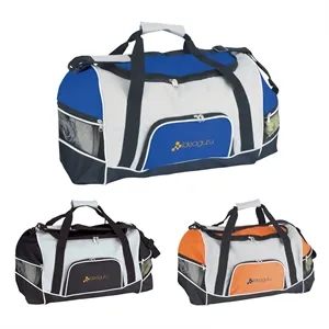 Good Value™ Tri-Pocket Sport Duffel | https://www.bestnamebadges.com