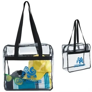 Good Value™ Clear Zippered Tote | https://www.bestnamebadges.com