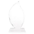 Fiamma II Large Crystal Flame Award | https://www.bestnamebadges.com