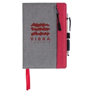 Good Value™ Front Zip Pocket Journal | https://www.bestnamebadges.com