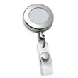 Circle Chrome Retractable Badge Holder | https://www.bestnamebadges.com