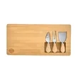 Morrissey 4-Piece Bamboo Cheese Set | https://www.bestnamebadges.com