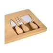 Morrissey 4-Piece Bamboo Cheese Set | https://www.bestnamebadges.com