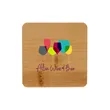Brandon Single Bamboo Coaster | https://www.bestnamebadges.com