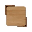Brandon IV 4-Piece Bamboo Coaster Set | https://www.bestnamebadges.com