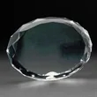 3D Crystal Oval Paperweight | https://www.bestnamebadges.com