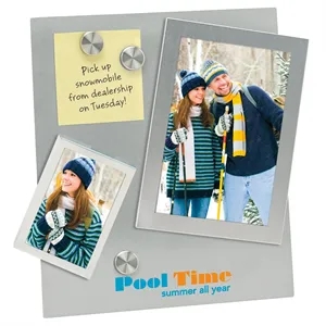 Dual Magnetic Frame with Stand | https://www.bestnamebadges.com