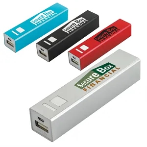 Universal Source® Metal Power Bank 2600mAh | https://www.bestnamebadges.com