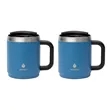 Manna™ Boulder Two-Piece Camping Mug Gift Set | https://www.bestnamebadges.com