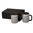 Manna™ Boulder Two-Piece Camping Mug Gift Set | https://www.bestnamebadges.com