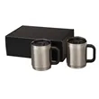Manna™ Boulder Two-Piece Camping Mug Gift Set | https://www.bestnamebadges.com