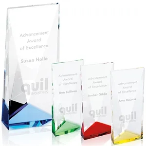 JAFFA® Color Accent Crystal Tower | https://www.bestnamebadges.com