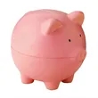 Pink Piggy Bank Stress Shape | https://www.bestnamebadges.com