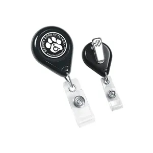 Tear Shape Retractable Badge Holder | https://www.bestnamebadges.com