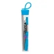 Cosmopolitan 7-Piece, 2-Straw Stainless Steel Set | https://www.bestnamebadges.com