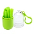 Bellini Silicone Straw in Capsule Case | https://www.bestnamebadges.com