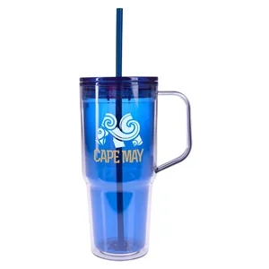 Good Value™ Clair Recycled Acrylic Travel Tumbler - 30 oz. | https://www.bestnamebadges.com