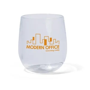 Silipint® Clear Stemless Wine Glass - 12 oz. | https://www.bestnamebadges.com