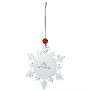 Snowflake Ornament | https://www.bestnamebadges.com