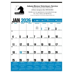 Products Yearly Record® Blue Calendar | https://www.bestnamebadges.com