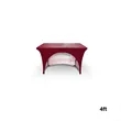 DisplaySplash 4' Stretch Open Back Table Cover | https://www.bestnamebadges.com