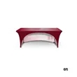 DisplaySplash 6' Stretch, Open Back Table Cover | https://www.bestnamebadges.com