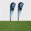 DisplaySplash 13' Single-Sided Custom Teardrop Flag | https://www.bestnamebadges.com