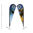 DisplaySplash 9' Double-Sided Custom Teardrop Flag | https://www.bestnamebadges.com