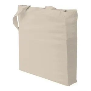 Good Value™ Natural Gusseted Economy Tote | https://www.bestnamebadges.com