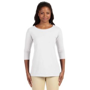 Devon & Jones Perfect Fit Ladies' Ballet Bracelet-Length Top | https://www.bestnamebadges.com