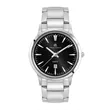 22MM STEEL SILVER CASE, 3 HAND MVMT, BLACK DIAL, DTE DISP... | https://www.bestnamebadges.com