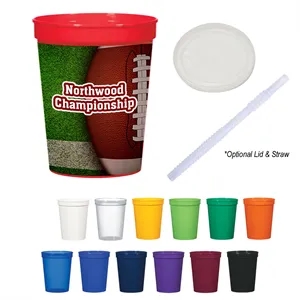 16 Oz. Full Color Big Game Stadium Cup | https://www.bestnamebadges.com