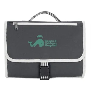 Atchison® Stripe Diaper Changing Travel Pouch/Mat | https://www.bestnamebadges.com