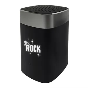 Wireless 5W Speaker with Light-Up Logo | https://www.bestnamebadges.com