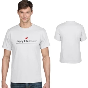 Gildan DryBlend Classic Fit Adult T-Shirt - 5.6 oz. - White | https://www.bestnamebadges.com