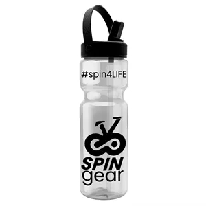 Garyline® Champ Bottle with Flip-Straw, Swivel-Handle Lid...