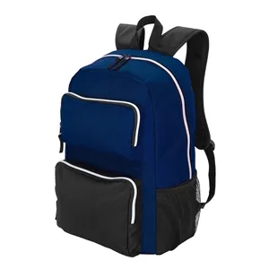 RPET Double-Pocket Computer Backpack | https://www.bestnamebadges.com