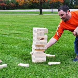 Giant Tumble Tower Game | https://www.bestnamebadges.com