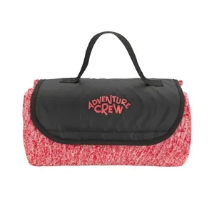 Heathered Fold Up Blanket | https://www.bestnamebadges.com