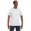 Hanes Authentic Tagless Tee - White/Neutral | https://www.bestnamebadges.com