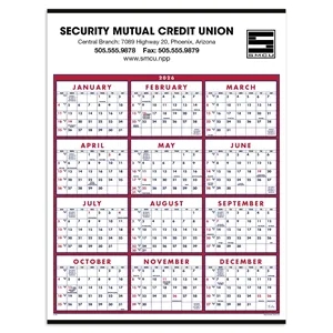 Triumph® Calendars Span-A-Year Calendar | https://www.bestnamebadges.com
