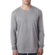 Next Level Men's Cotton Long-Sleeve Crew | https://www.bestnamebadges.com