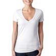 Next Level Women's CVC Deep V-Neck Tee | https://www.bestnamebadges.com