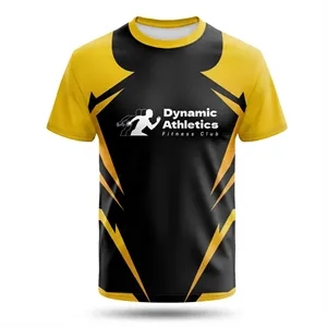 Unisex Sublimated Waffle Grid Short Sleeve T-Shirt 125GSM