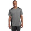 Sport-Tek Heather Colorblock Contender Tee - Dark/All | https://www.bestnamebadges.com