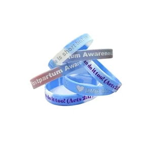 Custom Color-blocking Silicone Wristband