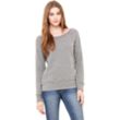 Bella + Canvas Ladies' Sponge Fleece Wide Neck Sweatshirt | https://www.bestnamebadges.com
