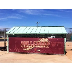 12 oz. Mesh Vinyl Banner DOUBLE SIDED Blackout