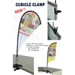 Custom Cubicle Desk Office Flag Single Sided with Clamp | https://www.bestnamebadges.com